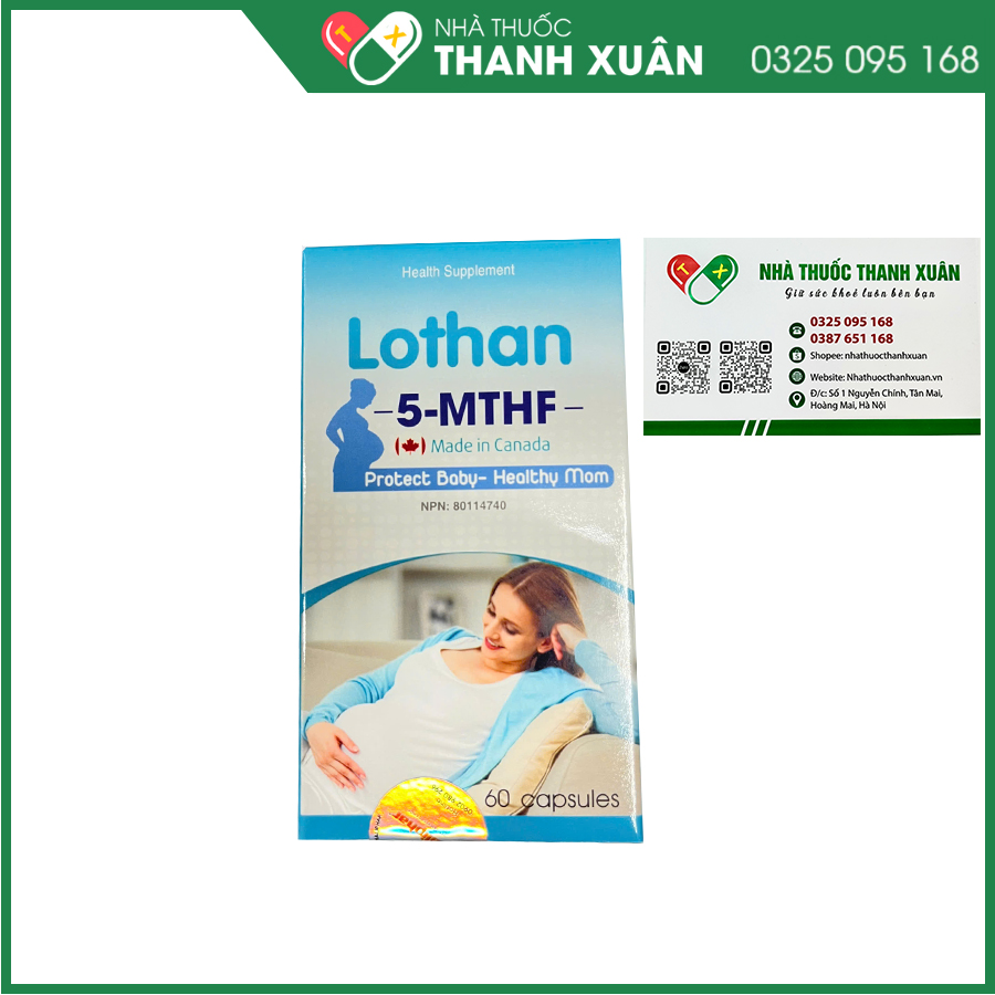 Lothan 5-MTHF giúp bổ sung Folate cho phụ nữ trước khi mang thai, đang mang thai và phụ nữ cho con bú